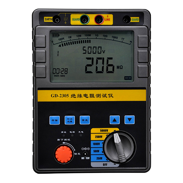 Probador de resistencia de aislamiento de pantalla digital GD-2305 2306 5kV 10kV