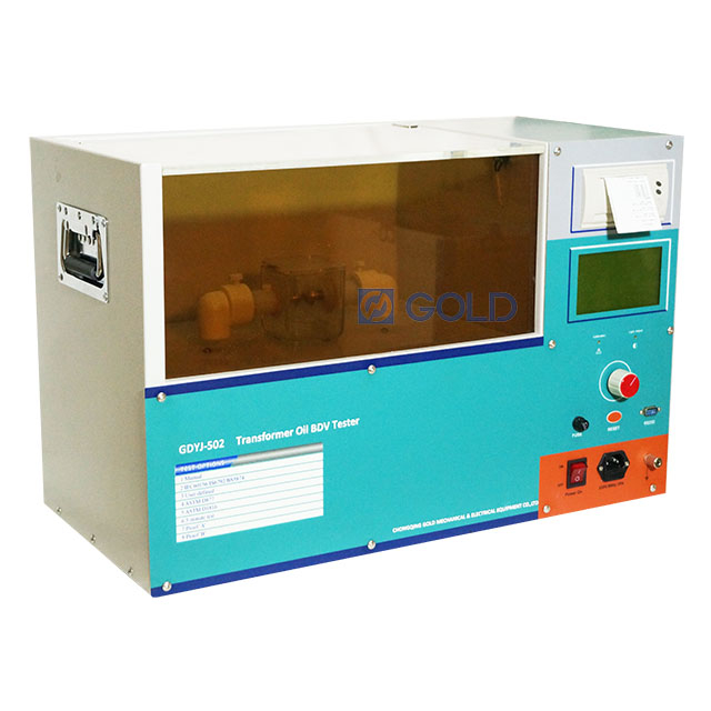 ASTM D877 Equipo de prueba de resistencia dieléctrica de aceite de transformador de 100kV 