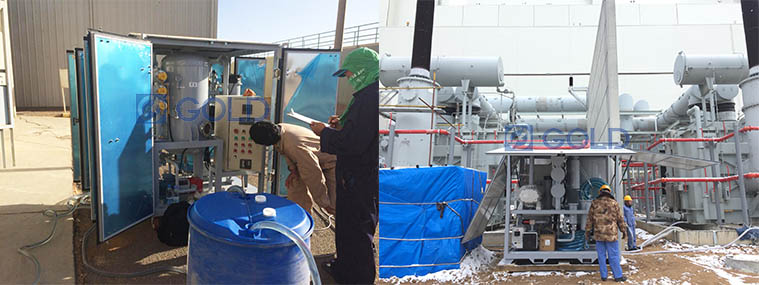 máquina de purificación de aceite de transformador