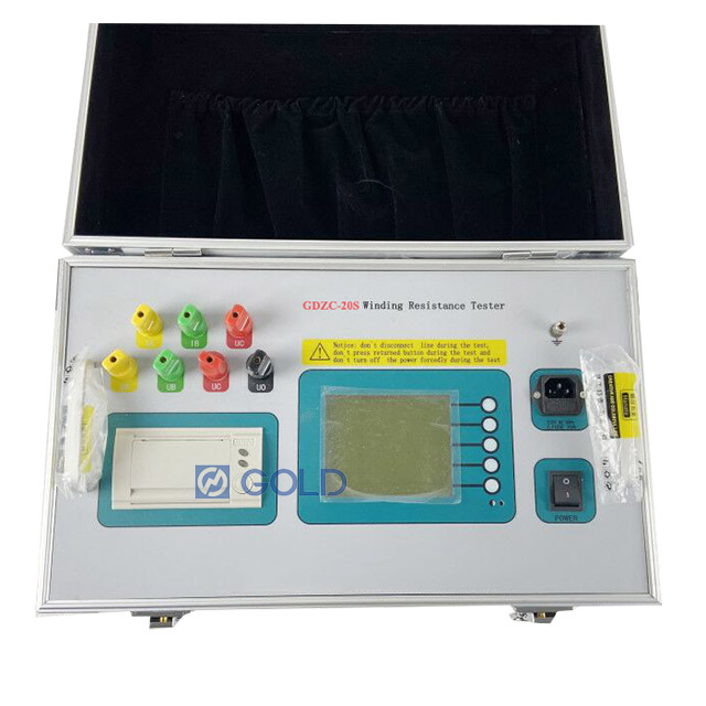 Tester de resistencia de devanado del transformador GDZC-20 de tres canales 20A