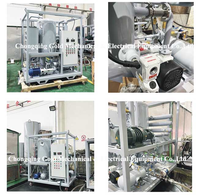 ZJA-3KY 3000L/H Máquina de purificación de aceite de transformador lista para el envío