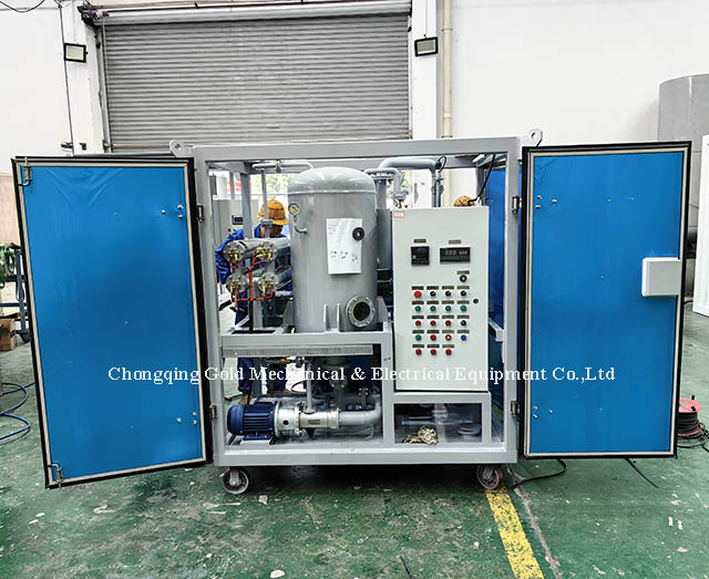 El purificador de aceite de transformador de doble nivel ZJA-2KY 2000L/H está listo para enviar