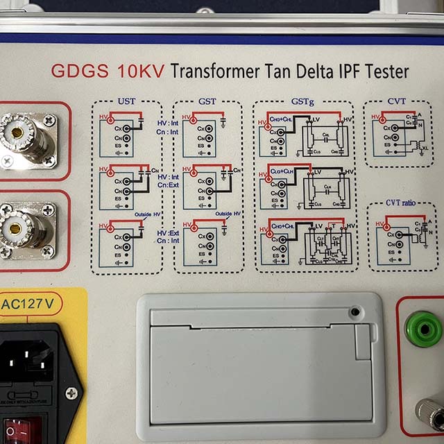 GDGS Transformador automático IPF Aislamiento Factor de potencia Tester, Transformer Tan Delta Tester