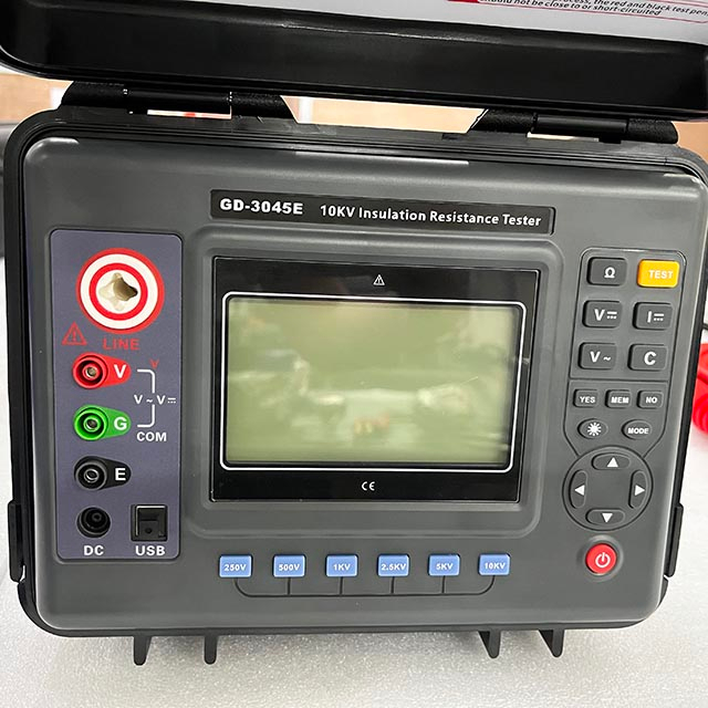 GD-3045E Transformador de la polarización del índice 5KV 10KV Aislamiento Resistencia MEGOHMETER megohmmeter 