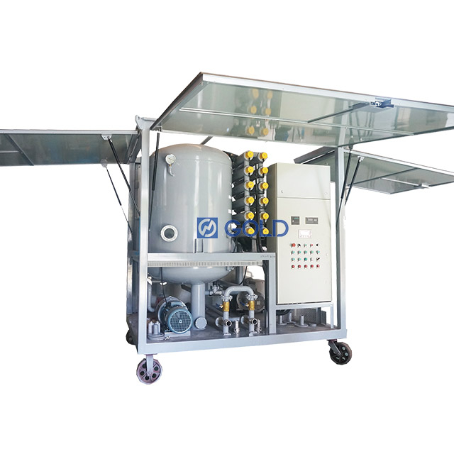 Máquina de filtro de aceite de transformador de doble etapa de 6000L/H