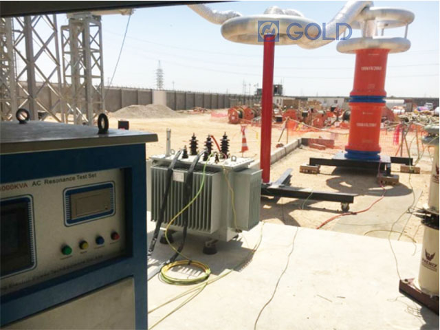 Serie de conversión de frecuencia Sistema de prueba de HIPOT de CA resonante para una apartamento GIS de 500 kV 
