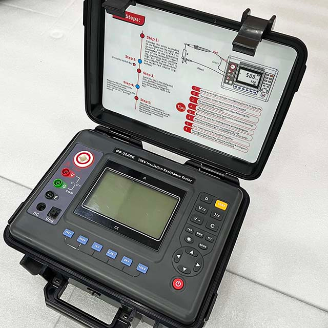 GD-3045E Transformador de la polarización del índice 5KV 10KV Aislamiento Resistencia MEGOHMETER megohmmeter 