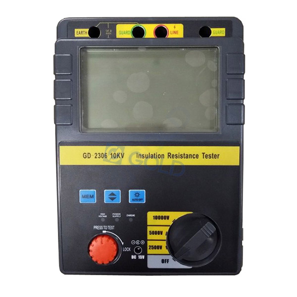 GD-2306 Digital Megger Megger High Voltaje Resistencia a aislamiento Probador Mégimen